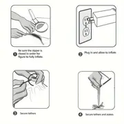 1 5m luminous inflatable christmas snowman christmas decoration details 4