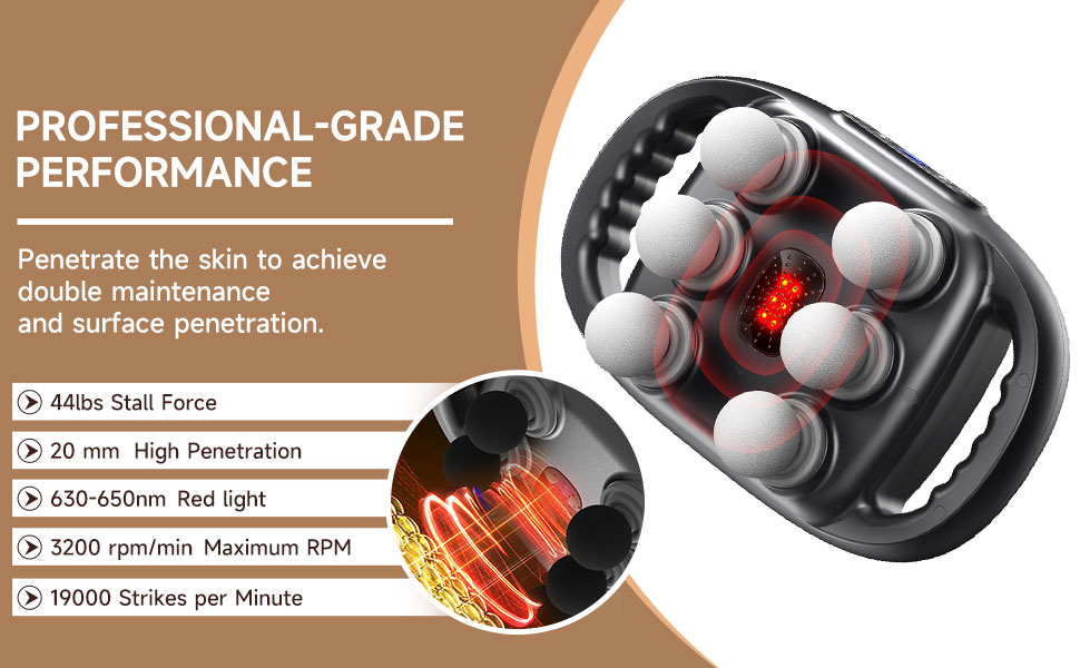6 Heads Deep Tissue Massage Gun 102