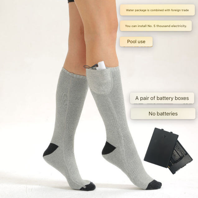 Heated Socks with Adjustable Temperature - Upgraded Batteries - Unisex