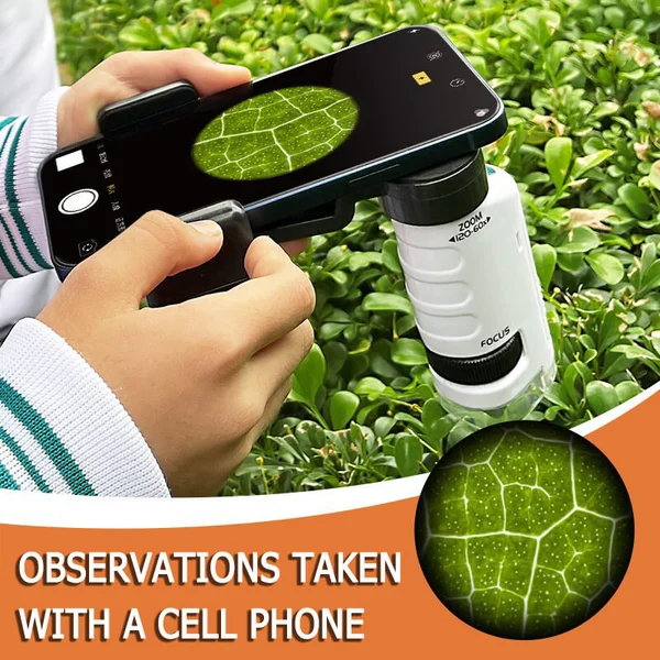 🔥 49% Off - Kid's Portable Pocket Microscope - Free 12 Specimens