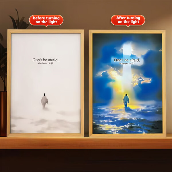 The Jesus Lamp（ LED Painting Inspiring Jesus Painting Decorative Lights）