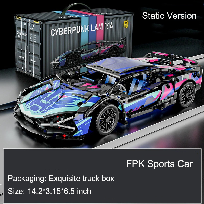 Cyberpunk Sport Car Building Block Sets – Future-Proof Your Creativity!