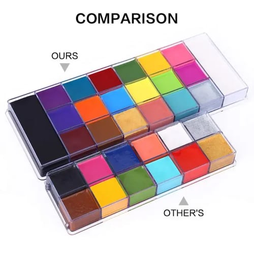 👻2024 Face Body Paint Oil Palette,🎃Halloween,Performance,Cosplay
