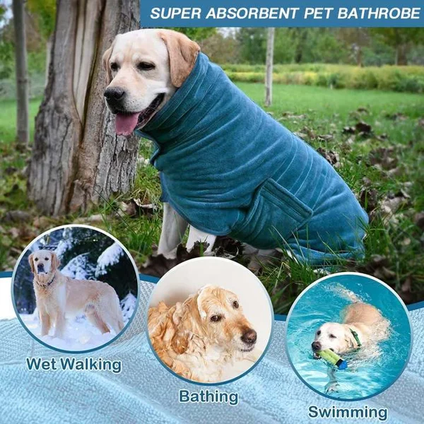 🔥Super absorbent pet bathrobe
