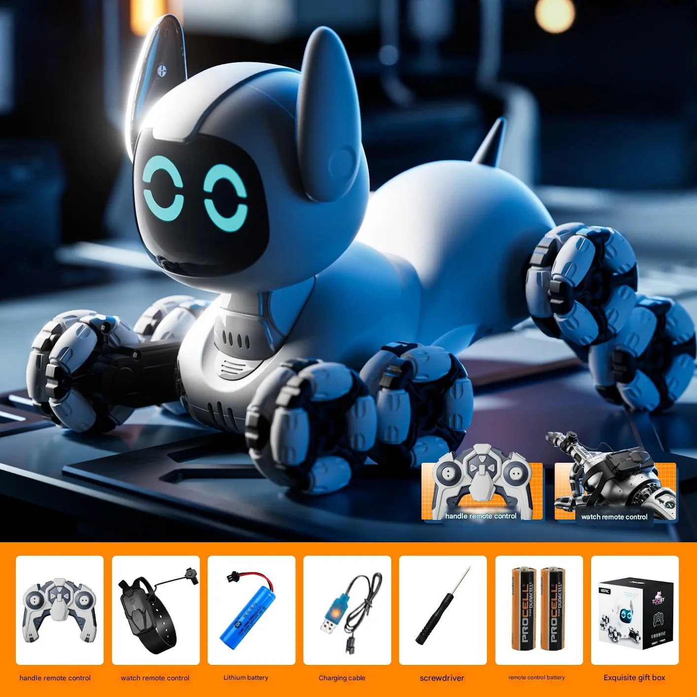 Remote Control Robots Dog Toys with Auto-Demonstration