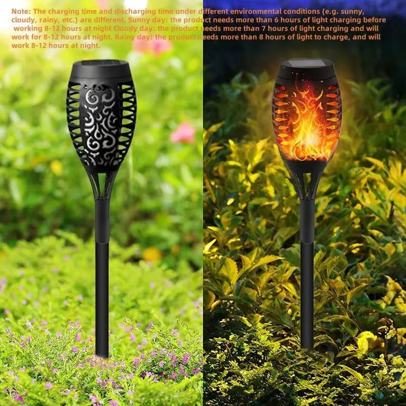 🔥Solar Powered Fire Flame Design Garden Light(4 Pack)