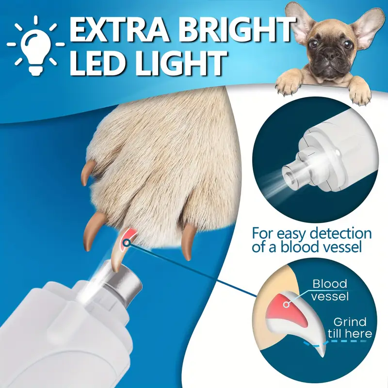 2-in-1 Pet Nail Grinder & Clipper – For Stress-Free Grooming 
