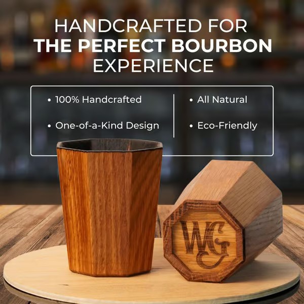 EmberCraft Oak Whiskey Cup – Hand-Charred, Flavor-Enhancing Vessel for Bourbon Connoisseurs