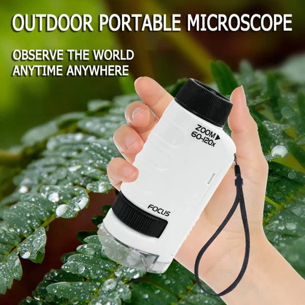 🔥 49% Off - Kid's Portable Pocket Microscope - Free 12 Specimens