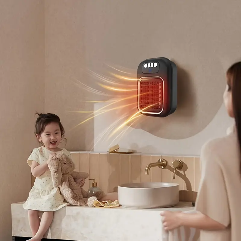 600W PTC Ceramic Wall-Mounted RC Space Heater