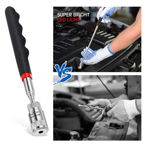 🔥4 Pcs LED Retractable Magnetic Pickup