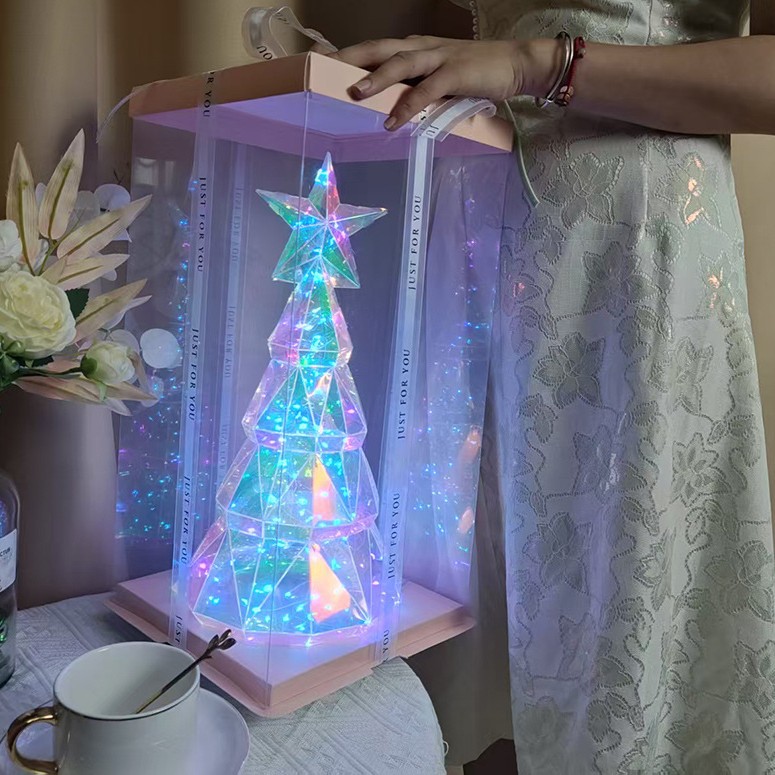 "Galaxy Christmas Tree Light: Illuminate Your Holiday with Magical Glow"