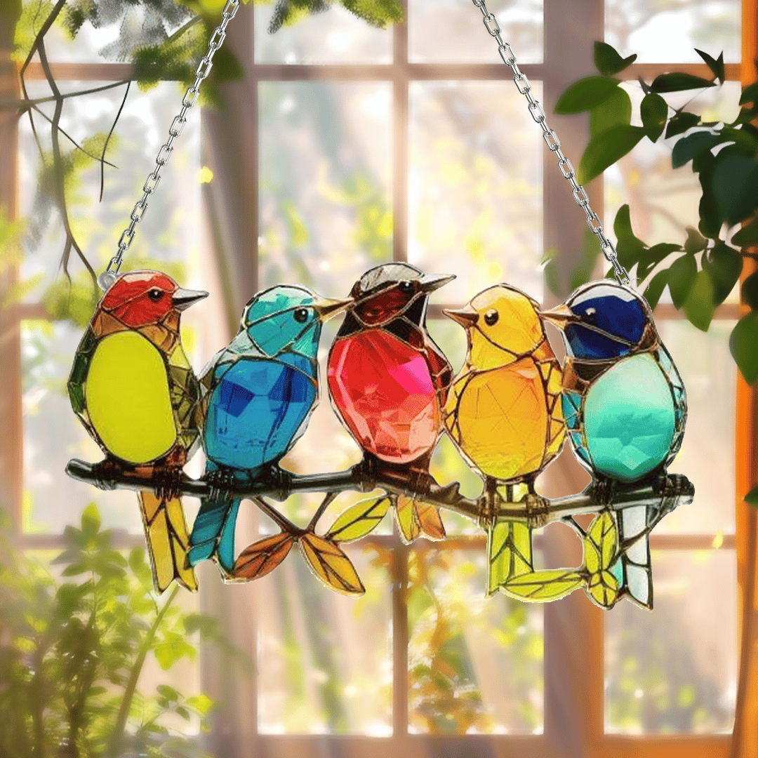 💐🐦Colorful Birds Ornament