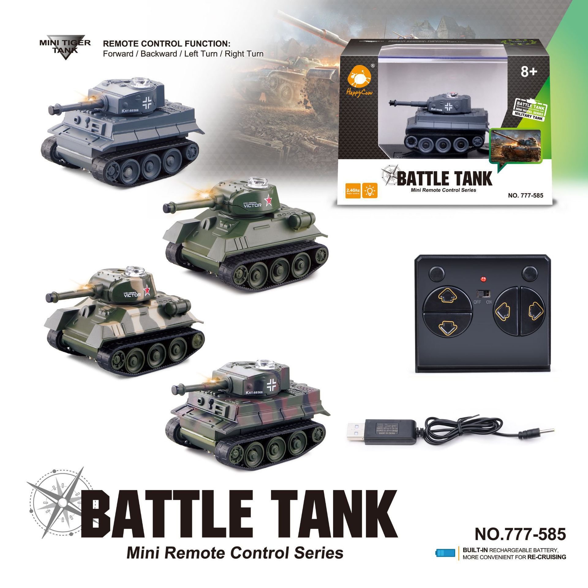 🔥 1/64 RC Tank