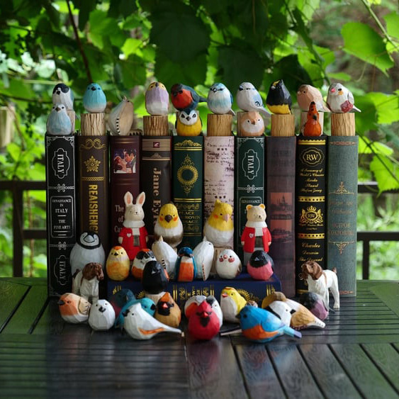 Handcrafted Bird + Stand