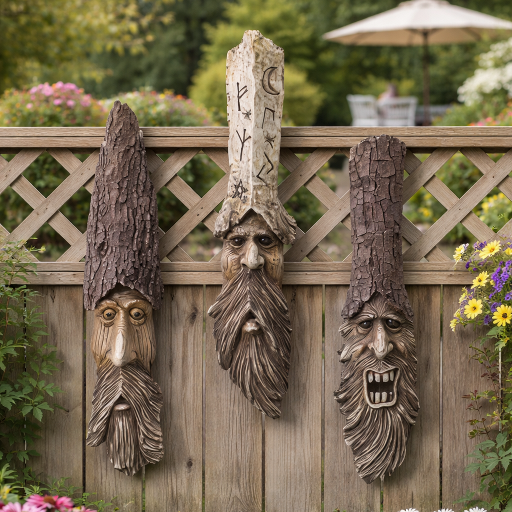 🌿Bark Elf Style Tree Trunk Decoration