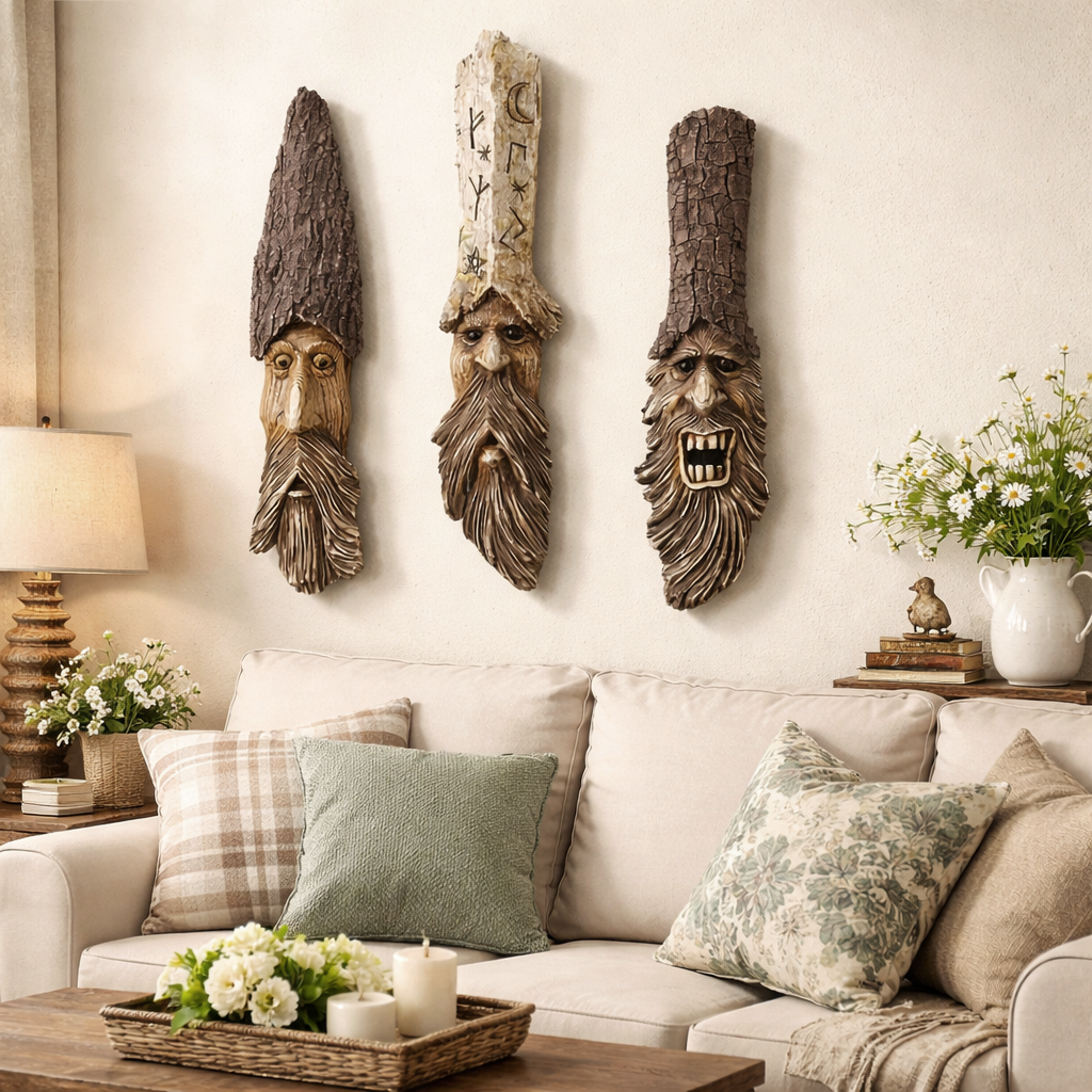 🌿Bark Elf Style Tree Trunk Decoration