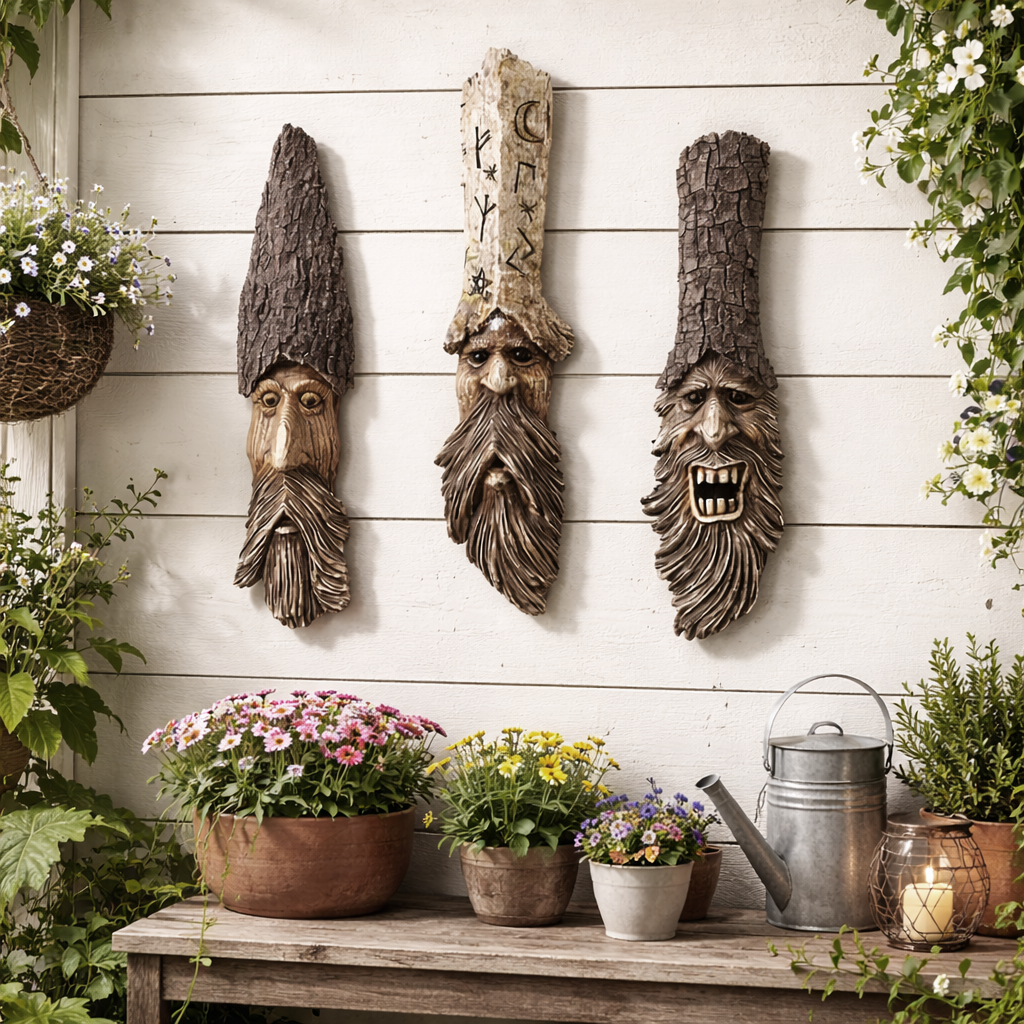 🌿Bark Elf Style Tree Trunk Decoration