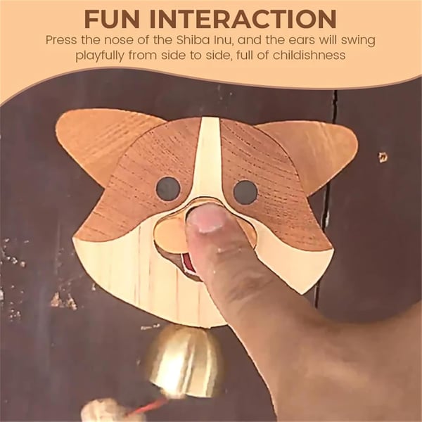 Shiba Inu Rings The Doorbell By Pressing Its Nose