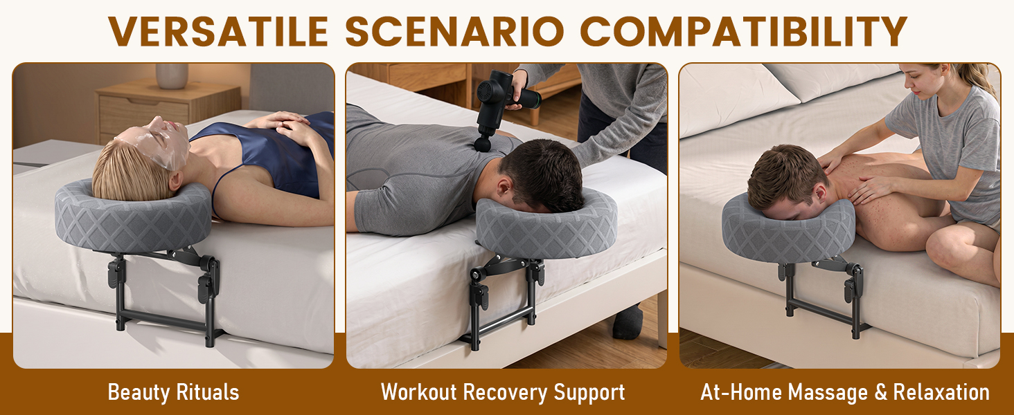 massage face cradle for bed