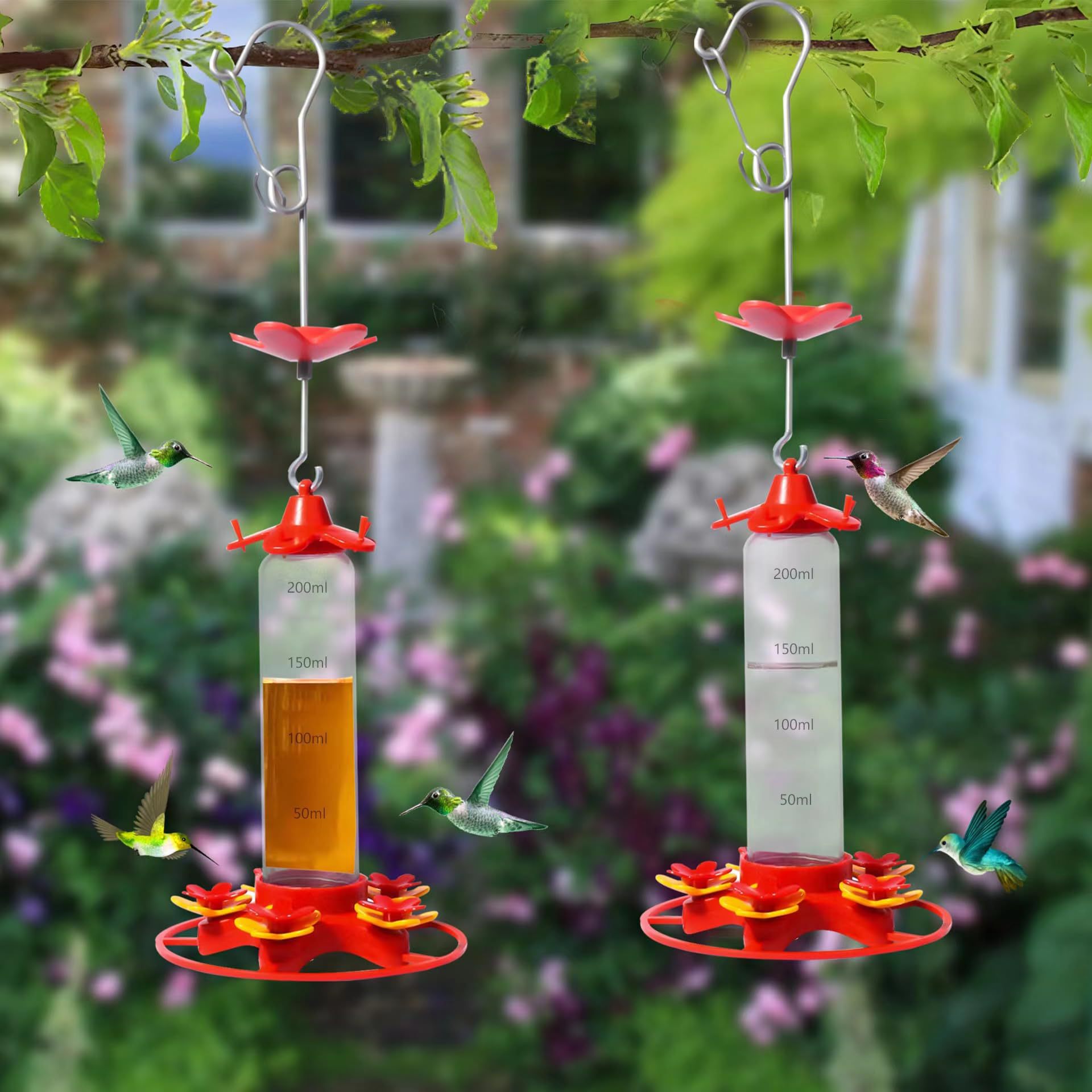 Hummingbird Feeders for Outdoors Hanging