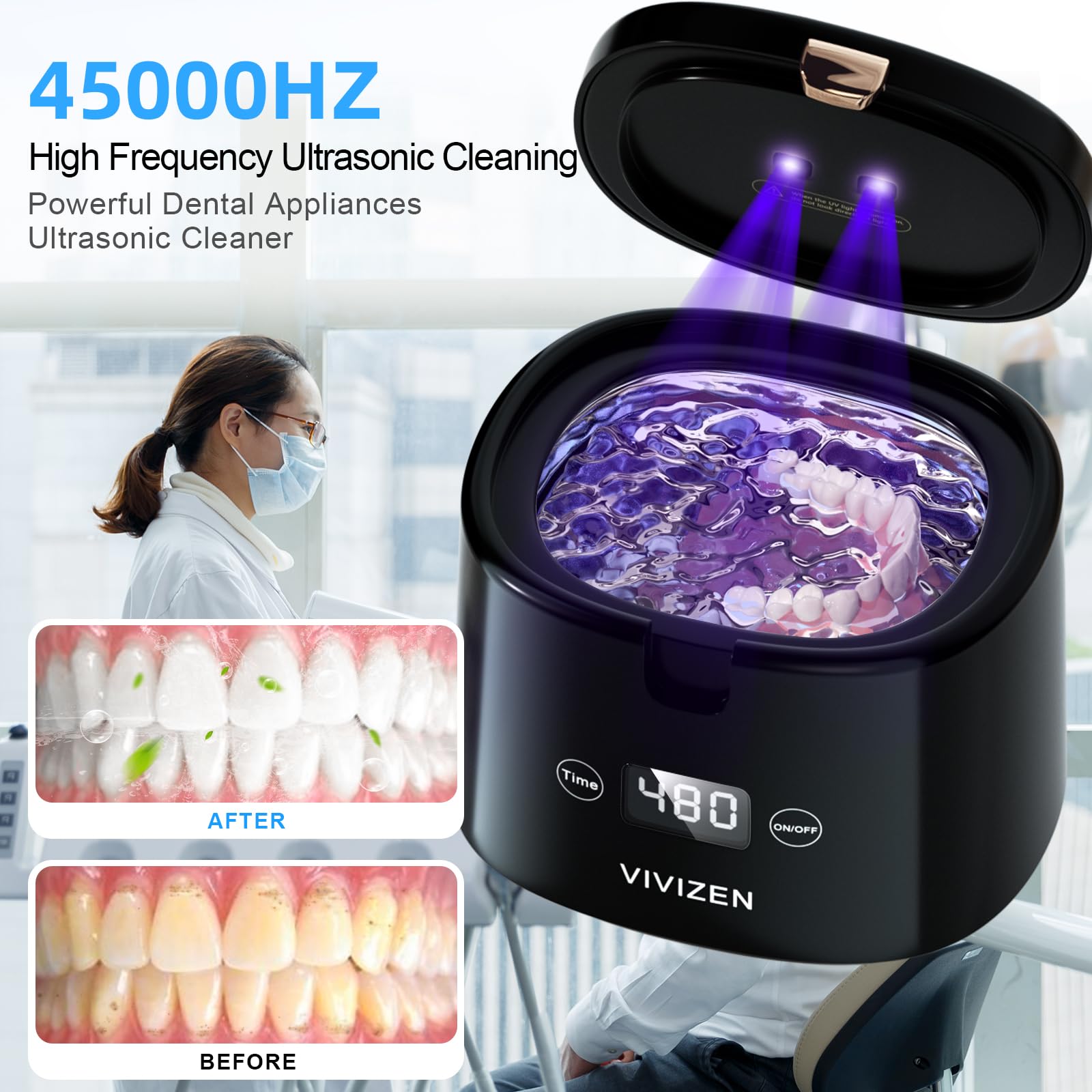 Welnax™ UV Ultrasonic Cleaner for Retainer