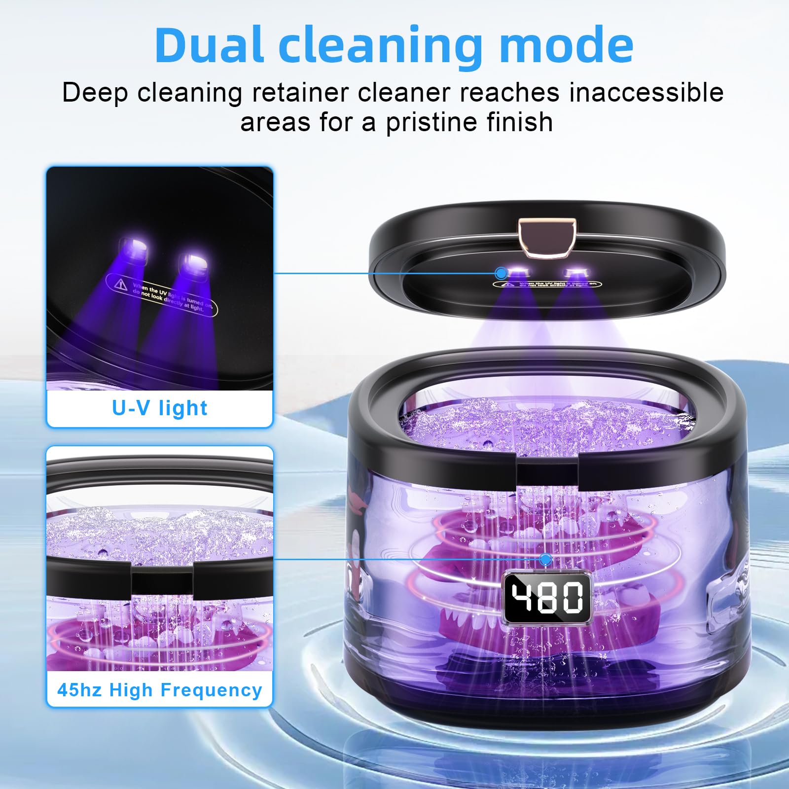 Welnax™ UV Ultrasonic Cleaner for Retainer