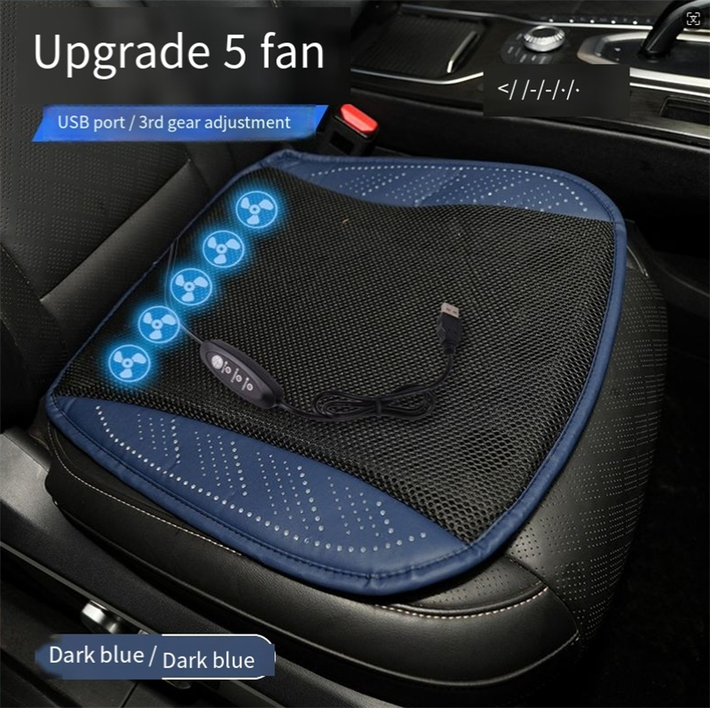 Cooling Car Seat Cushion Ventilated Pad with 5 Fans