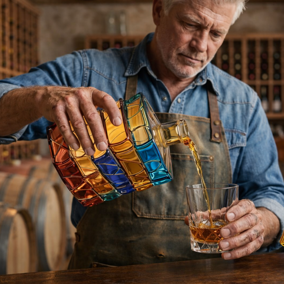 Antique Book-Style Whiskey Decanter