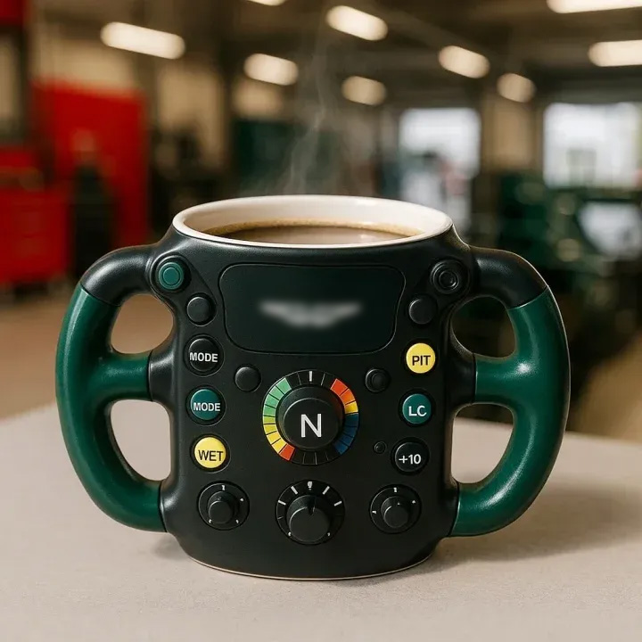 F1 Steering Wheel Mug – Performance Design for Racing Fans