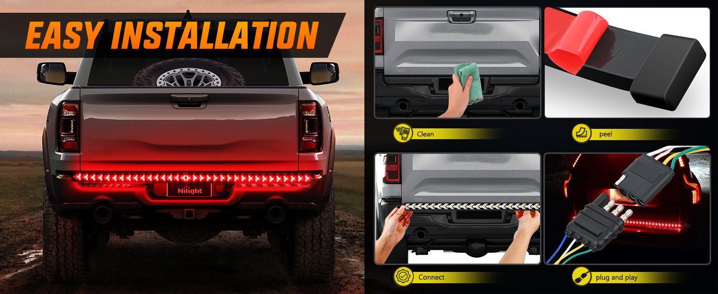 Truck Tailgate Light Strip