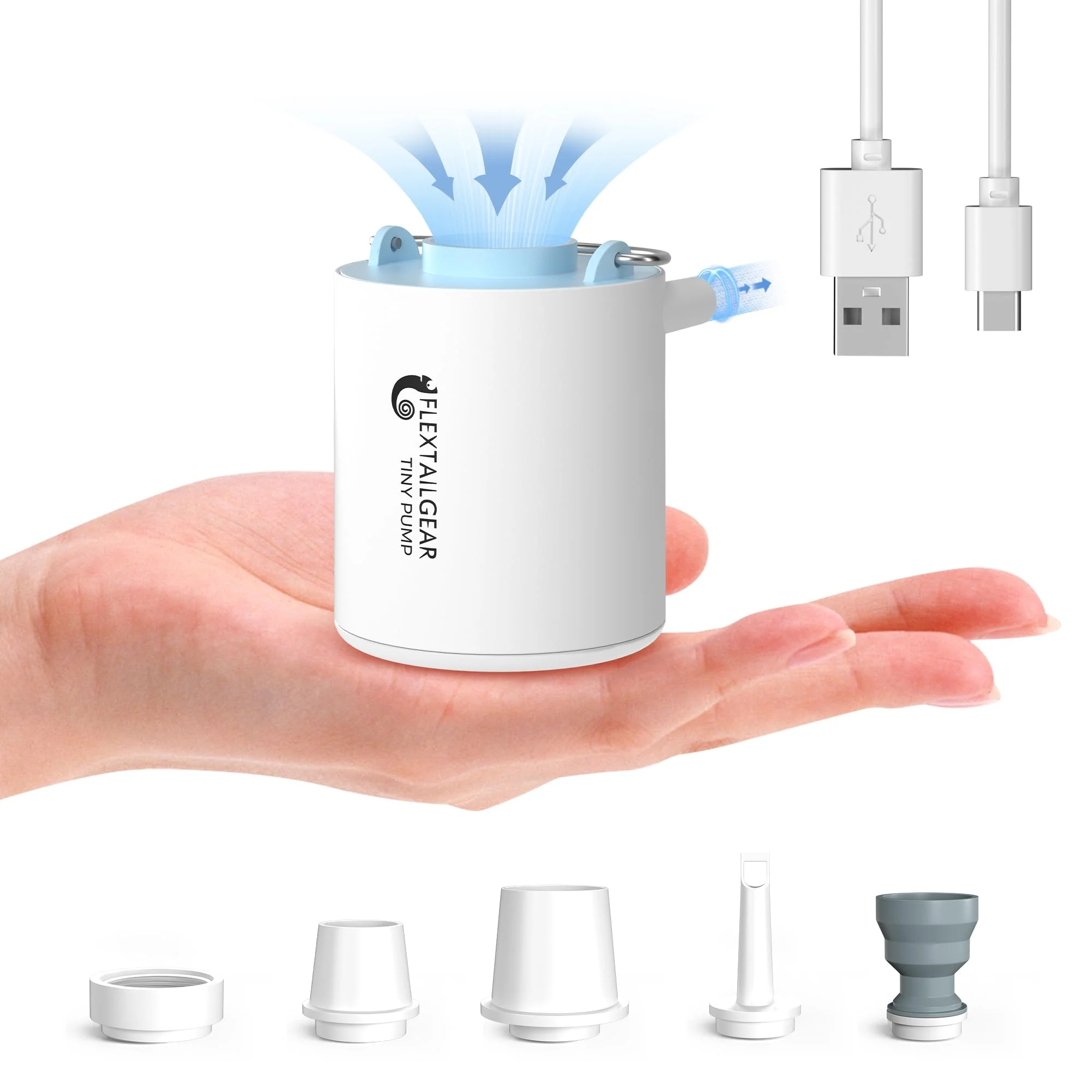 🔥Portable Air Pump+Camping Light