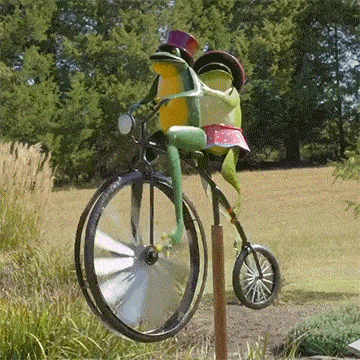 Vintage Bicycle Metal Wind Spinner