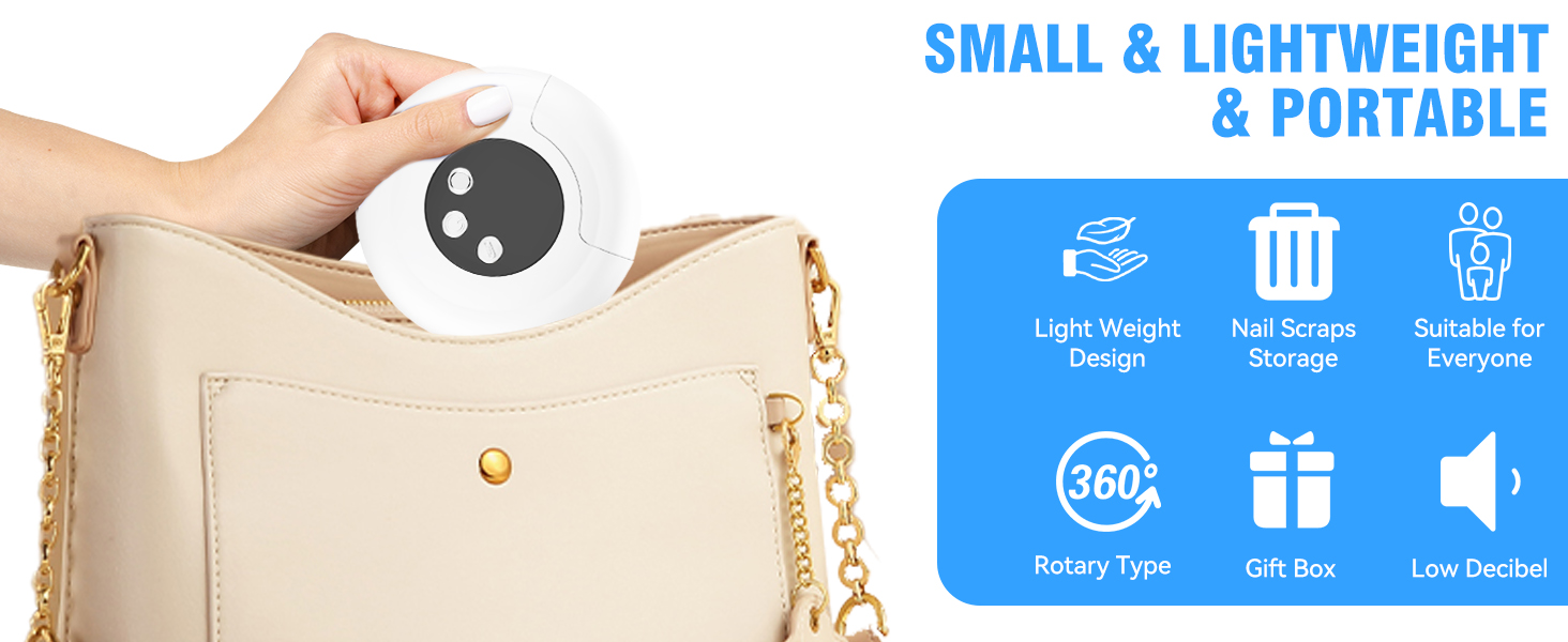 Electric Nail Clipper, 3 in 1 Electric Toenail Clippers for Seniors