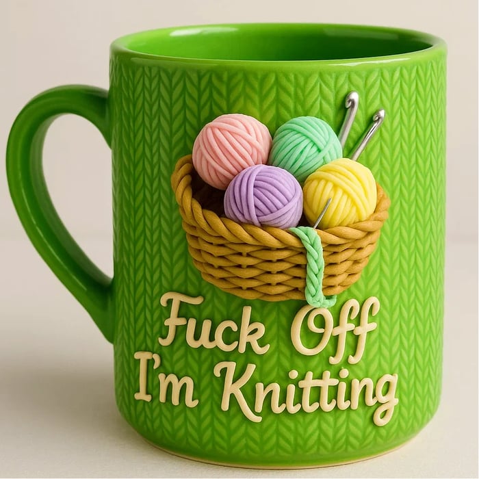 F**k Off I'm Knitting Mug