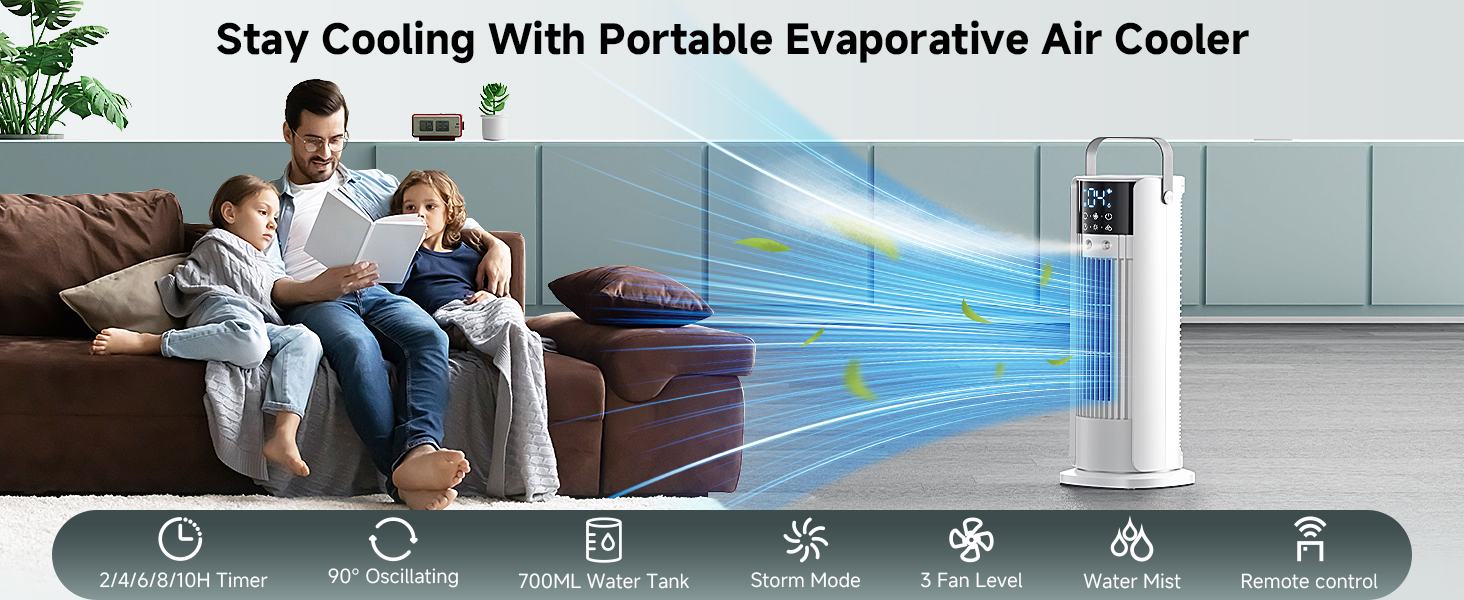 Stay Cooling With Portable Evaporative Air Cooler