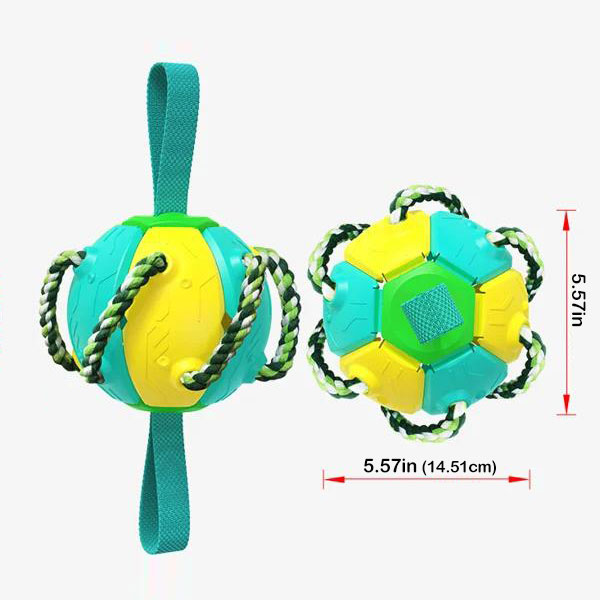 49% OFF🔥Dog Flying Ball With Tug Of War