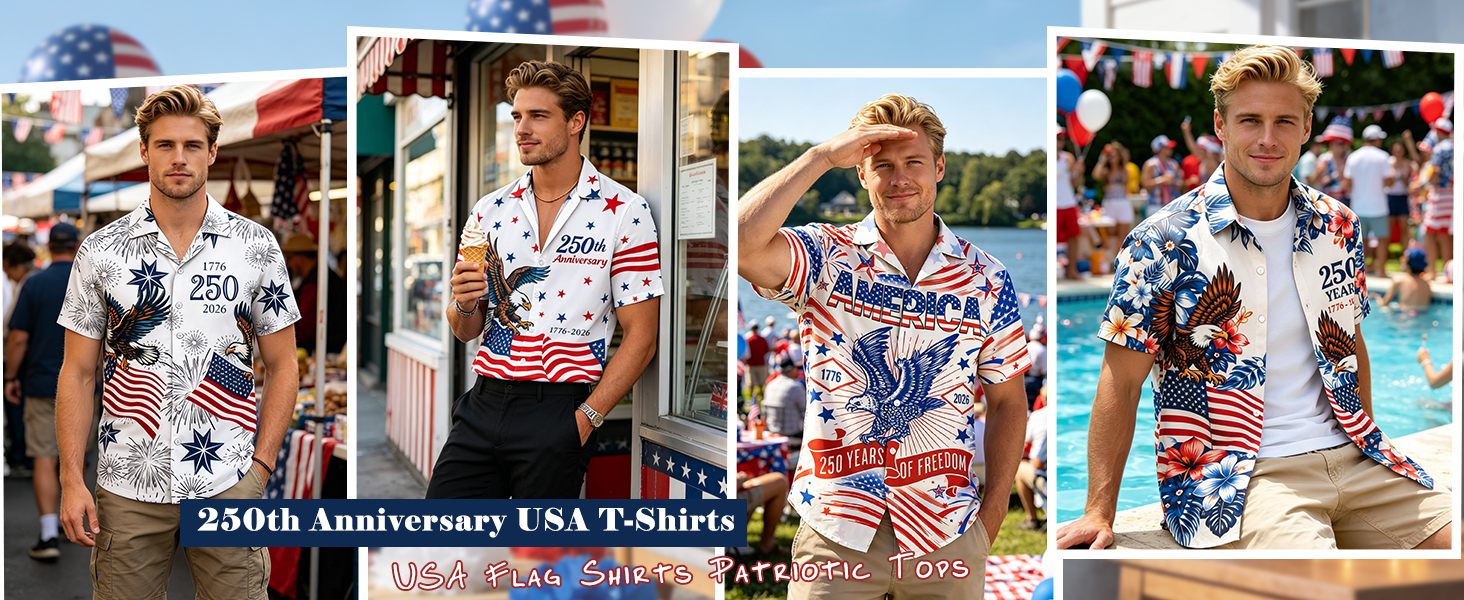 250th anniversary usa shirts