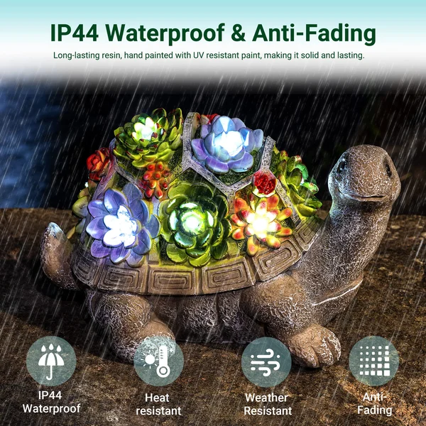 🔥Summer Promotion-49% OFF🔥Solar Garden Hare & Tortoise Statues