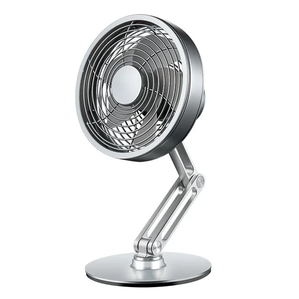 360 Degree Rotating Folding Metal Fan USB/Charging Office Desktop