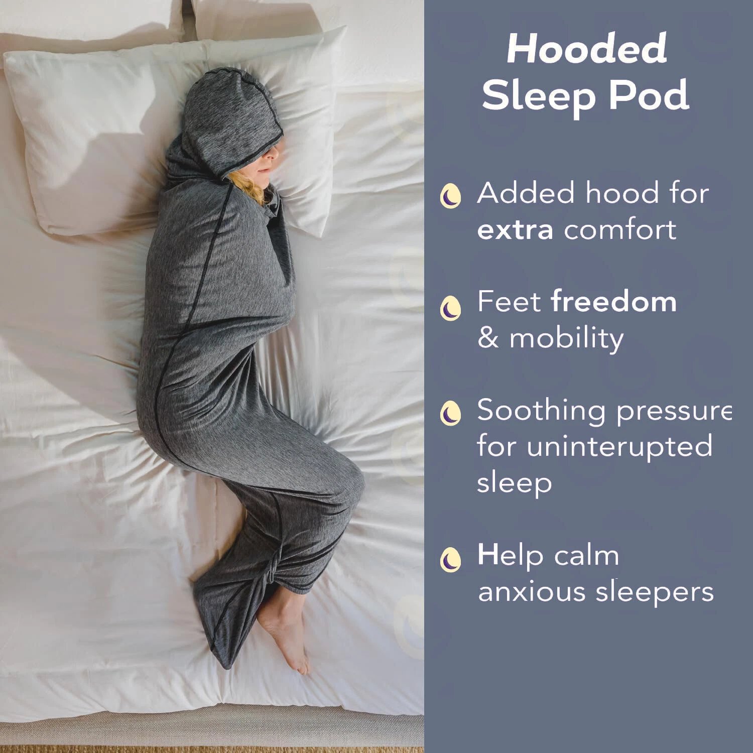 Light Pressure Sleeping Bag (like in mom's arms) - Relieves Sleep Disorders
