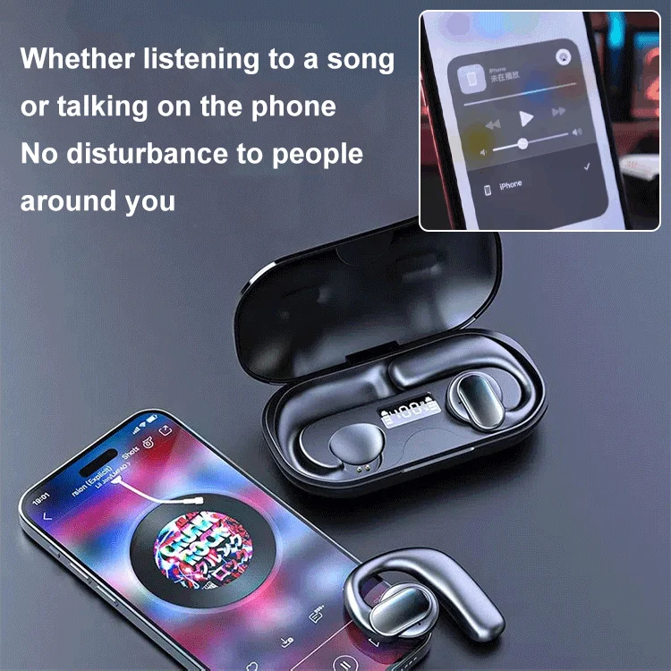 🔥TWS wireless bone conduction digital Bluetooth earbuds