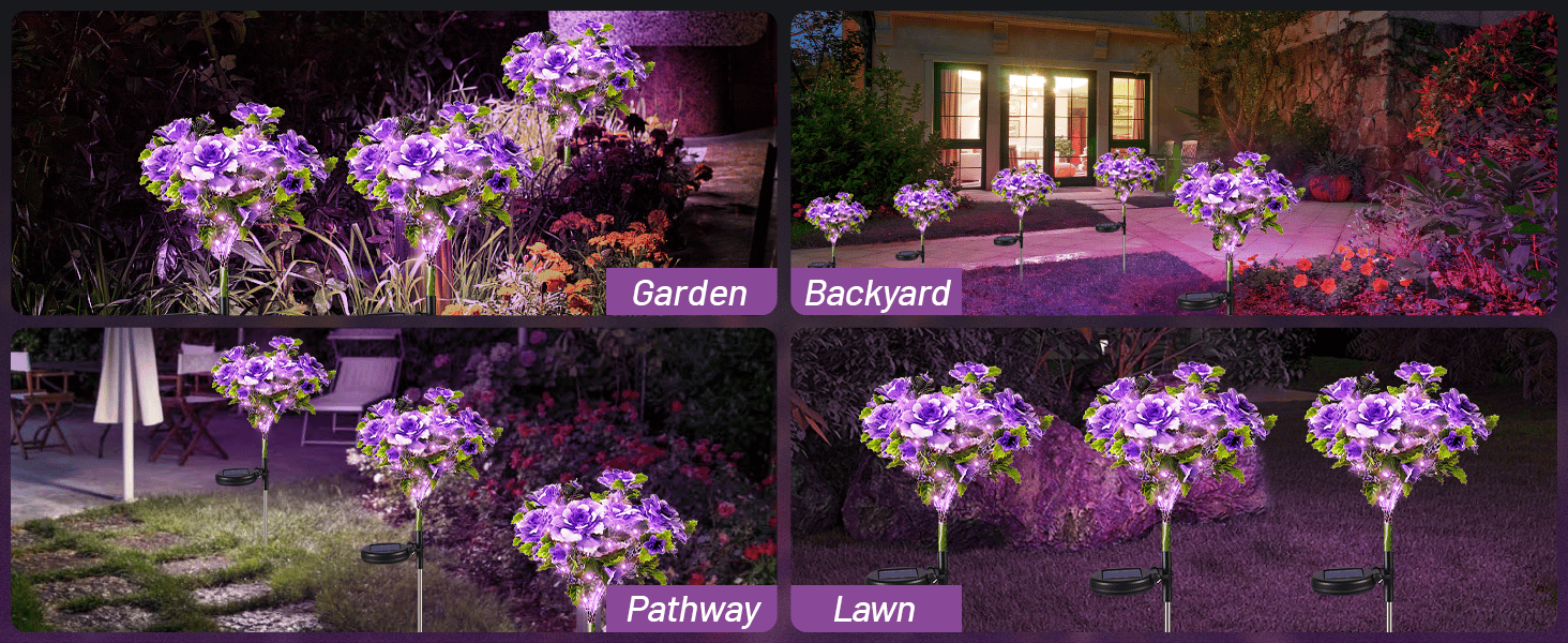 florabrite solar flowers lights