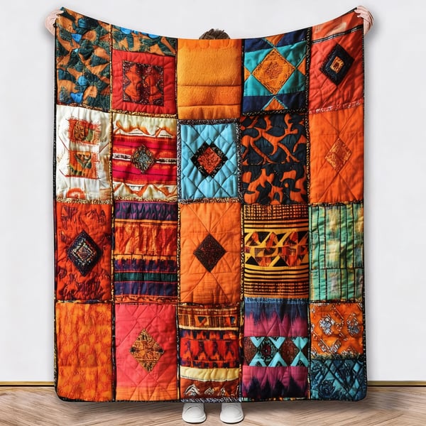 🐔Vintage Chicken Print Flannel Blanket