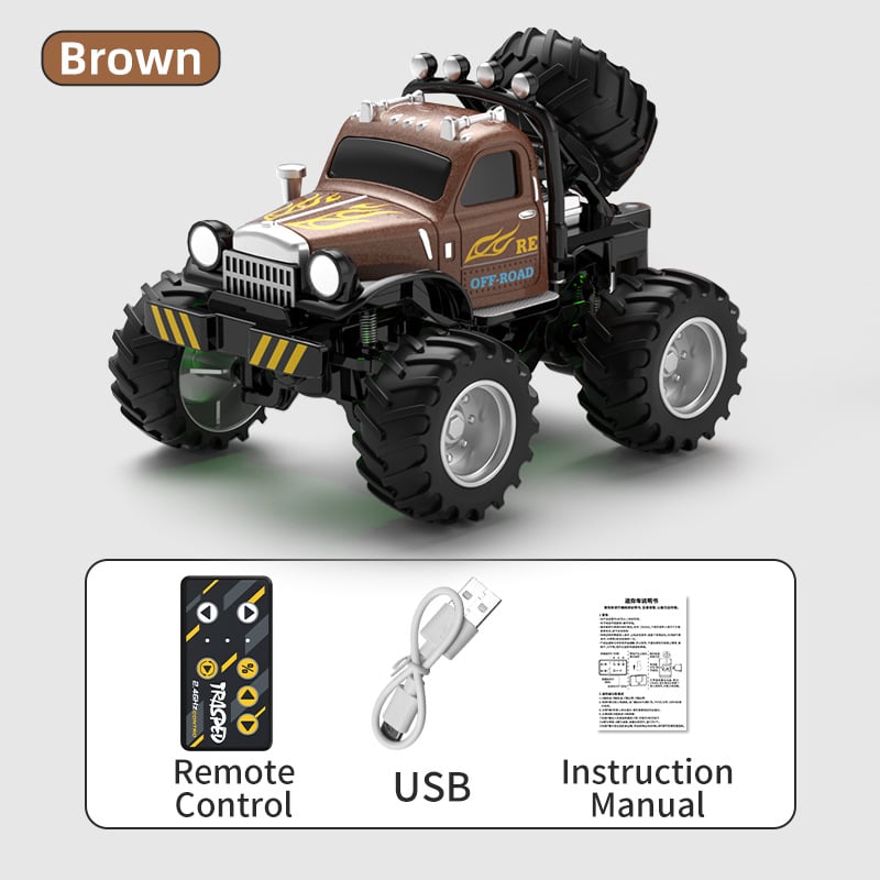 🎁Best Gift-Durable Off-JJRC Alloy Big Foot Off - Road Short Card RC Car