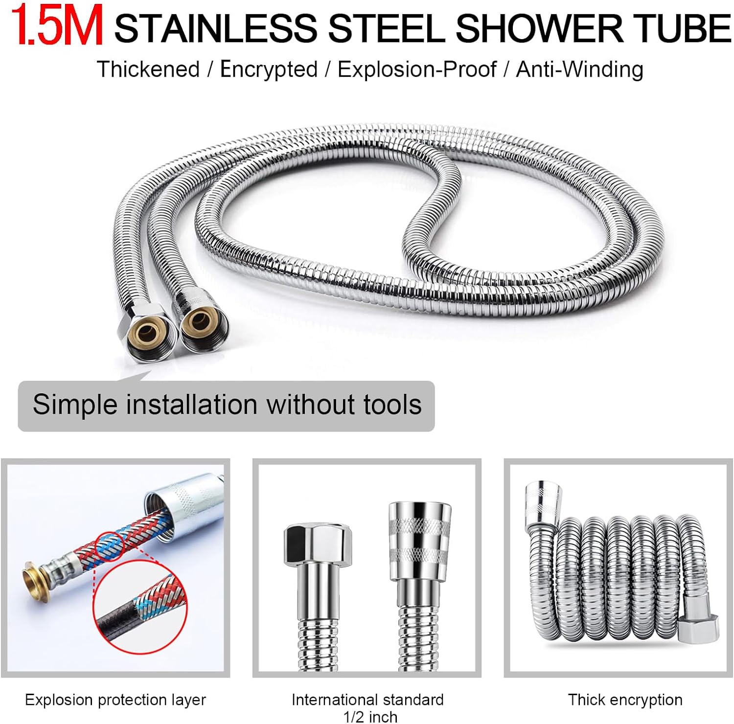 New Multi-functional High Pressure Shower Head