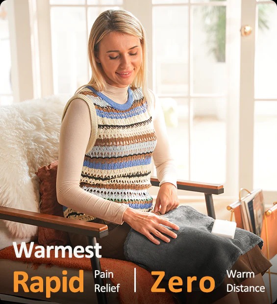 Welnax™ 12V Battery Heated Plush Throw Blanket