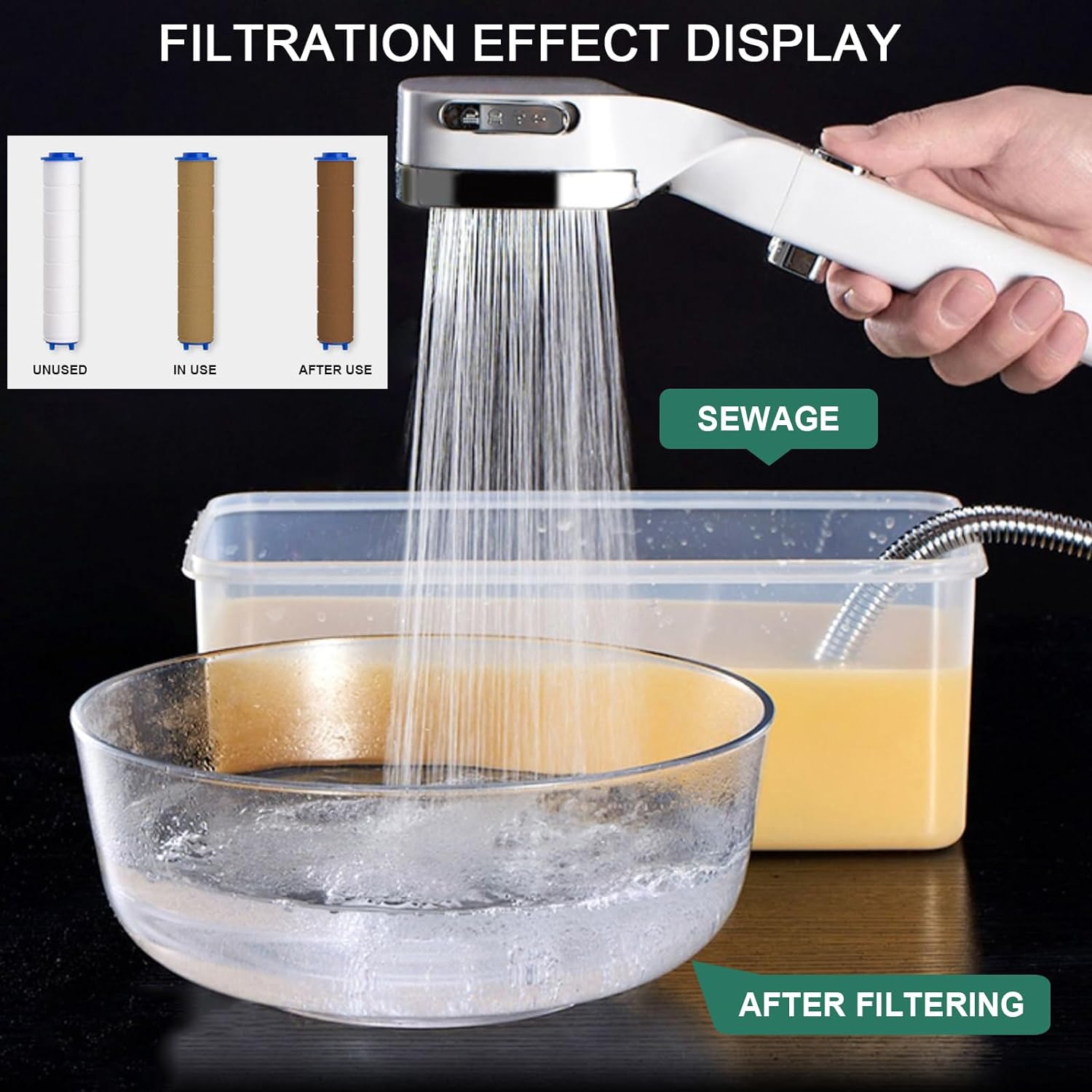 New Multi-functional High Pressure Shower Head