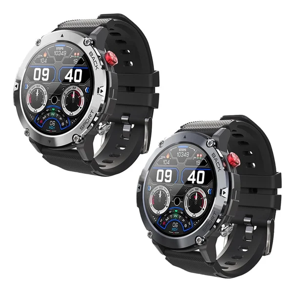 Military 2024 HD LCD Bluetooth Tactical Smart Watch