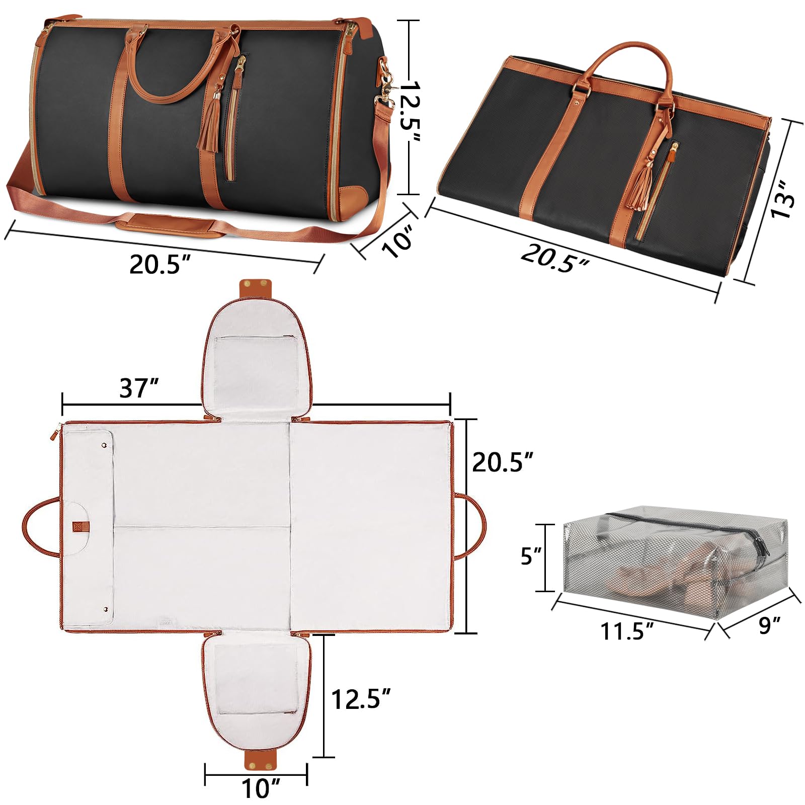 Carry On 2-In-1 Garment Duffle Bag
